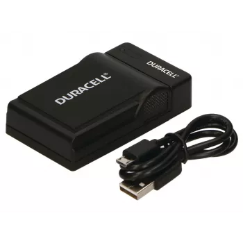 Duracell USB lādētājs Panasonic CGA-S005/S007/S008 akumulatoriem, melns