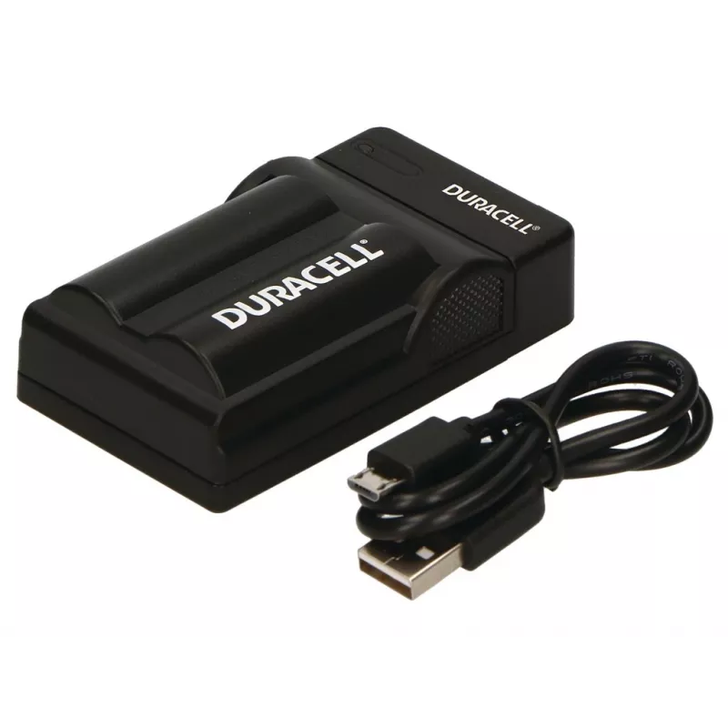 Duracell USB lādētājs Panasonic CGA-S002E, CGA-S006 kameru akumulatoriem, melns