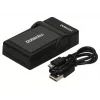 Duracell USB lādētājs Panasonic DMW-BLD10E akumulatoriem, melns