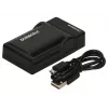 Duracell USB lādētājs Panasonic DMW-BLF19 akumulatoriem, melns