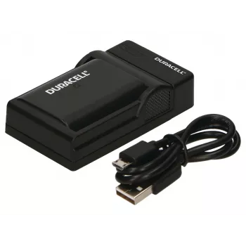 Duracell USB lādētājs Panasonic DMW-BLF19 akumulatoriem, melns