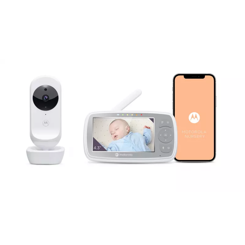 Motorola VM44 CONNECT mazuļu monitors, 300 m, Wi-Fi/FHSS, balts