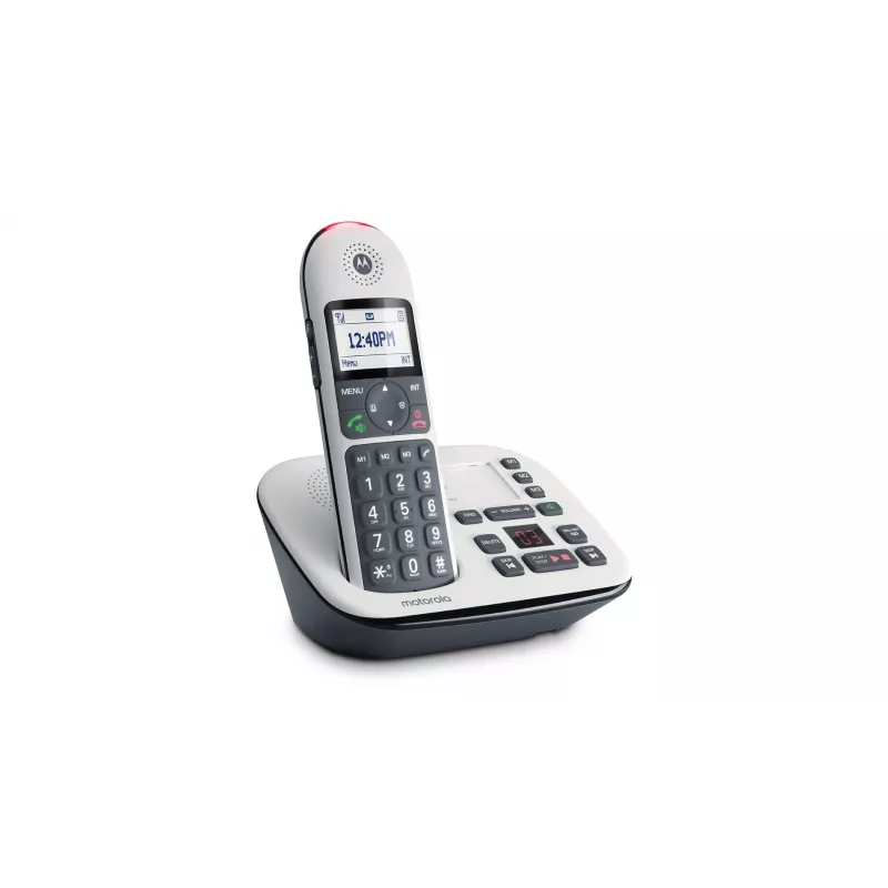 Motorola CD5011 viedtālrunis ar zvanītāja ID, pelēks, sudrabs