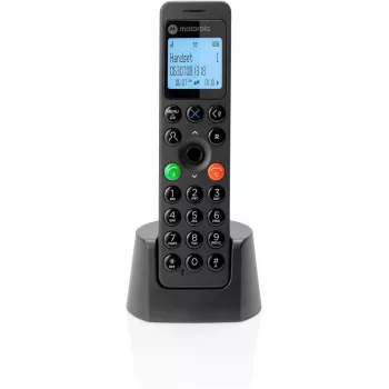 Motorola DOT201 DECT telefons ar zvanītāja ID, Melns