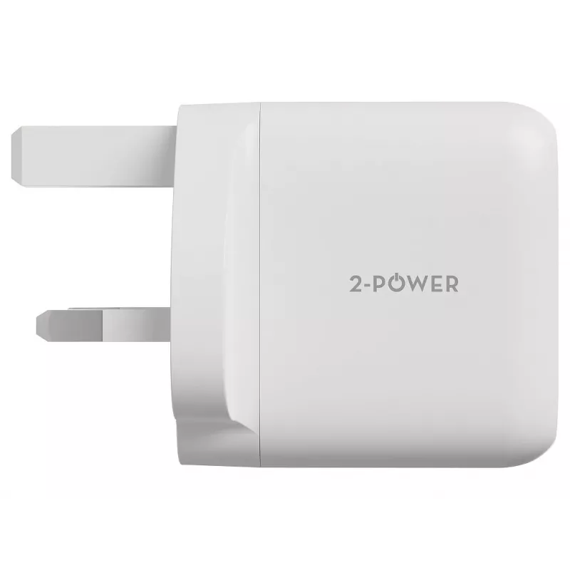 2-Power 2PWC45W01G-UK sienas lādētājs, 45 W, GaN, USB-C