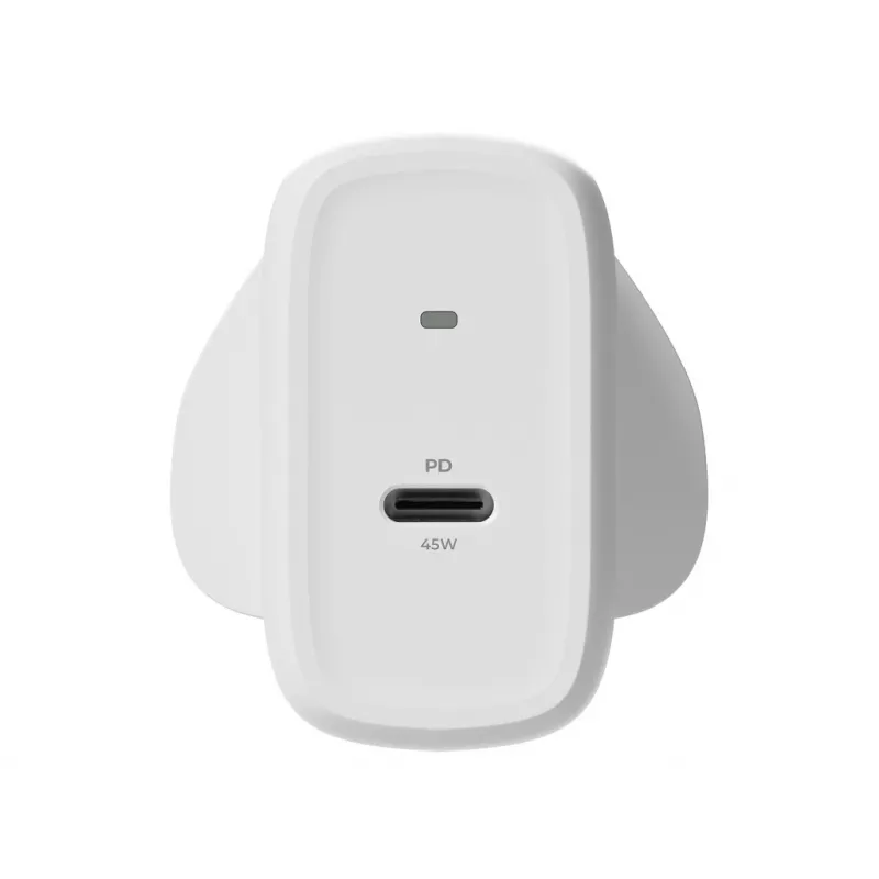 2-Power 2PWC45W01G-UK sienas lādētājs, 45 W, GaN, USB-C