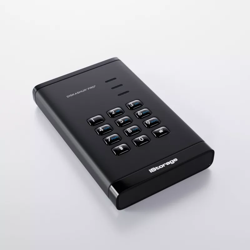 iStorage diskAshur PRO³ SSD 512GB — drošs pārnēsājams cietvielu disks