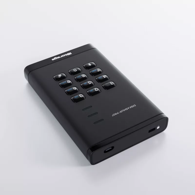 iStorage diskAshur PRO³ SSD 512GB — drošs pārnēsājams cietvielu disks