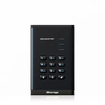 iStorage diskAshur PRO3 SSD 256-bit 2TB FIPS 140-3 Level 3, 2 TB, 2,5 collu, USB Type-A / USB Type-C, 3.2 Gen 1 (3.1 Gen 1), 448 MB/s, Melns