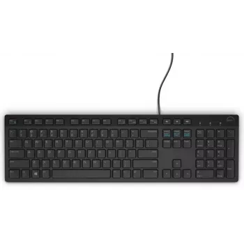 DELL vadu tastatūra KB216 - itāļu (QWERTY) - melna, pilna izmēra (100%), USB, melna