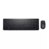 DELL KM3322W Bezvadu tastatūra un pele, AZERTY, Melna