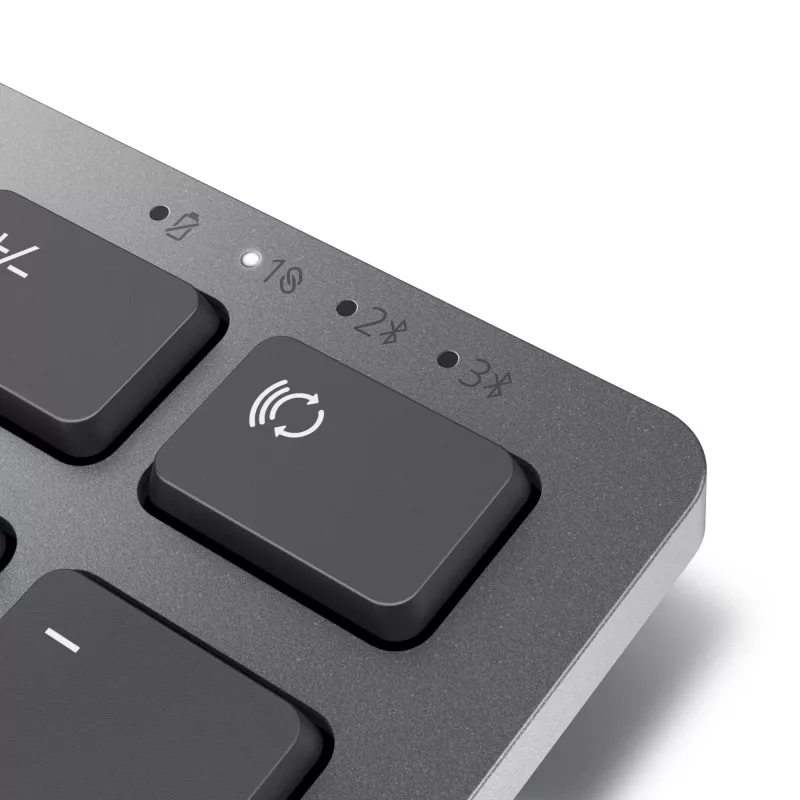 DELL Pro Plus Keyboard KB700 — bezvadu tastatūra, pilna izmēra, AZERTY, pelēka