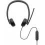DELL Pro Wired Headset - WH3024, Vadu, Zvaniem/Mūzikai, 20 - 20000 Hz, 110 g, Austiņas, Melns