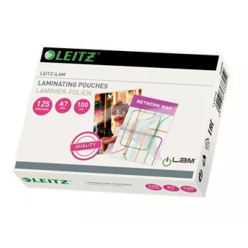 Leitz iLAM Glossy A7 Laminēšanas kabatiņas, 125 mikroni, 100 gab. iepakojumā