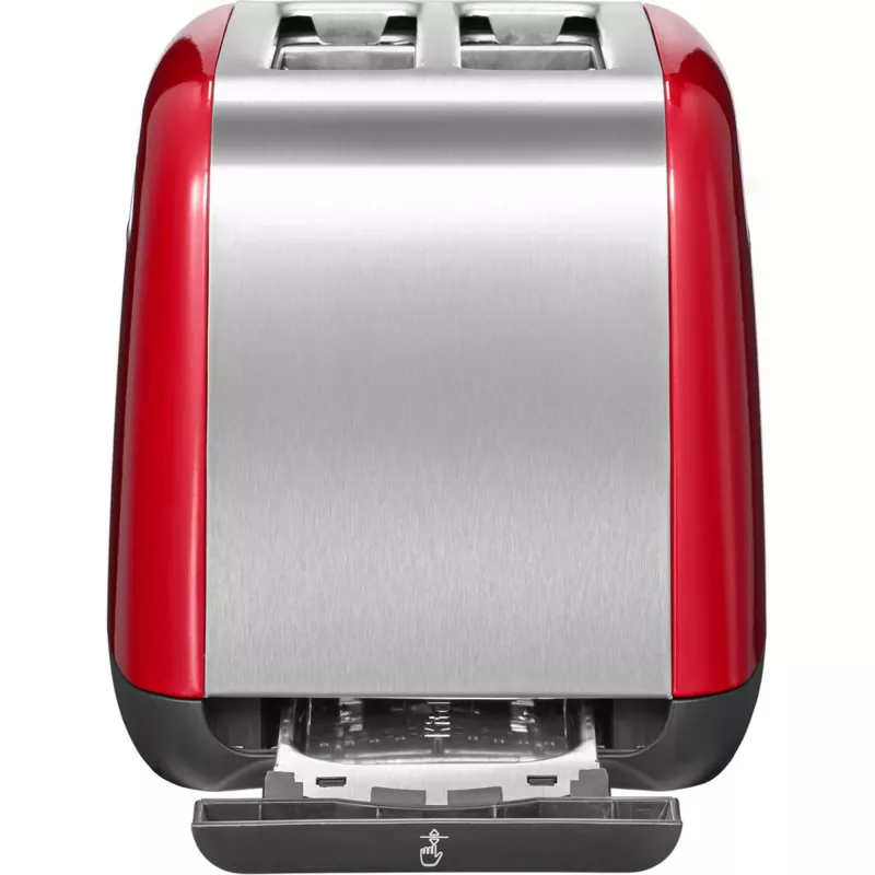 KitchenAid 5KMT221EER 2 šķēles 1100 W Sarkanā, Nerūsējošais tērauds