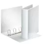 Esselte Panorama Binder FSC® A4 4DR/50 mm, A4, D-veida gredzens, Prezentācijas, Plastmasa, Balts, Balts