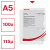 Esselte Premium A5 mape projektiem, caurspīdīga, portreta formātā, 40 lapām