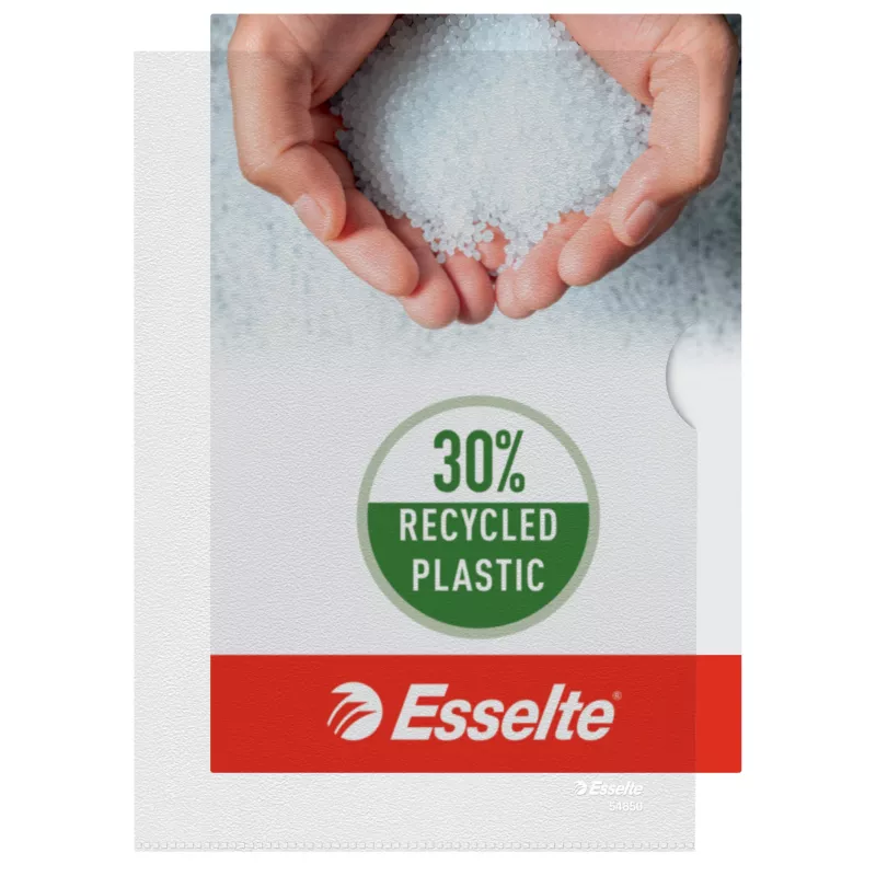Esselte Premium A5 mape projektiem, caurspīdīga, portreta formātā, 40 lapām