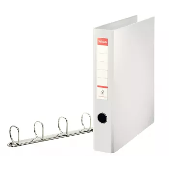 Esselte 82400 A4 burtnīcu mapīte ar D-gredzeniem, balta