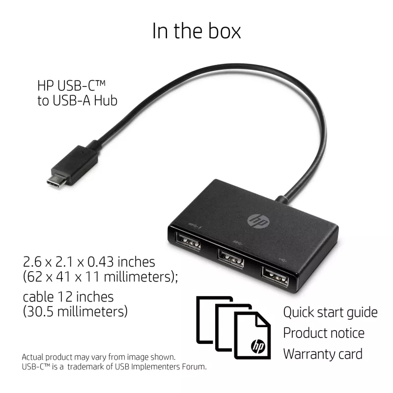 HP USB-C uz USB-A Hubs