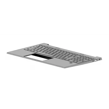 HP M08910-051 klaviatūra (dabīgs sudrabs, fona apgaismojums, pirkstu nospiedumu lasītājs)