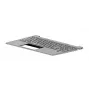 HP M08910-051 klaviatūra (dabīgs sudrabs, fona apgaismojums, pirkstu nospiedumu lasītājs)
