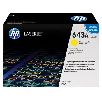 HP 643A oriģinālā toneru kasetne dzeltena