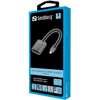 Sandberg Adapter Mini DisplayPort 1.4 uz HDMI 2.0 4K60