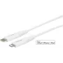 eSTUFF ES602101 Lightning kabelis 1 m Balts
