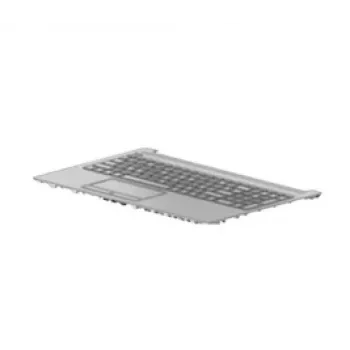 HP L50001-041 klaviatūra klēpjdatoram, sudraba, bez fona apgaismojuma, vācu