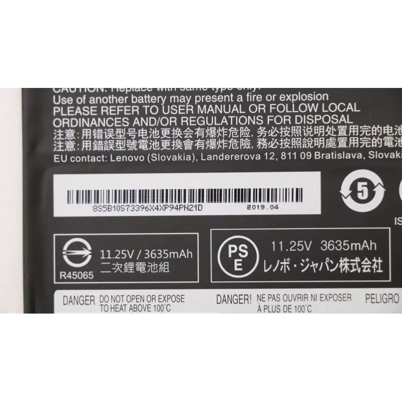 Akumulators Lenovo 42Wh litija-jonu 5B10S73396 — iekšējais klēpjdatora nomaiņas akumulators