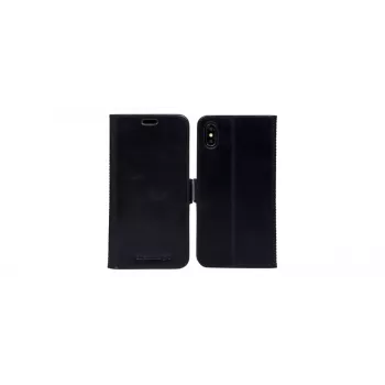 Folio Maciņš dbramante1928 iPhone Xs Max Melns Ar Galda Statīvu