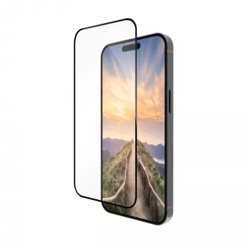 DBRAMANTE Bulk eco-glass iPhone 16 Pro Black Edge – Aizsargstikls no pārstrādātiem materiāliem
