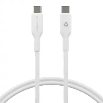 USB-C uz USB-C kabelis 1 m d bramante — Balts