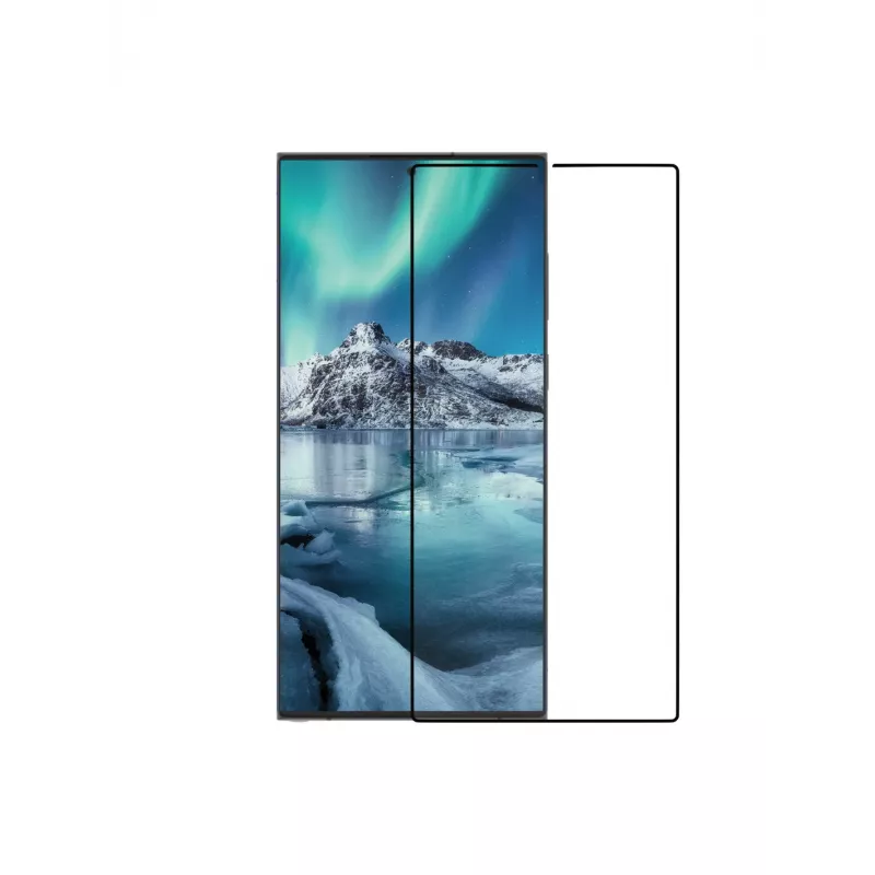 dbramante1928 eco-shield aizsargstikls Samsung Galaxy S24 Ultra – melna mala, caurspīdīgs, 1 gab.