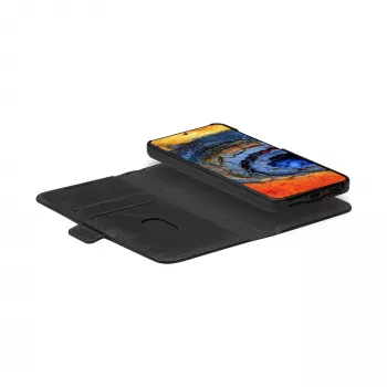 dbramante1928 Lynge Galaxy A56 5G Black – Flip vāciņš ar īstu ādu
