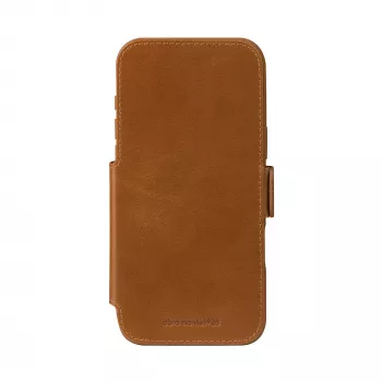 Maciņš dbramante1928 Copenhagen iPhone 17 Pro Max — Tan, 3 kabatas kartēm, galda statīvs