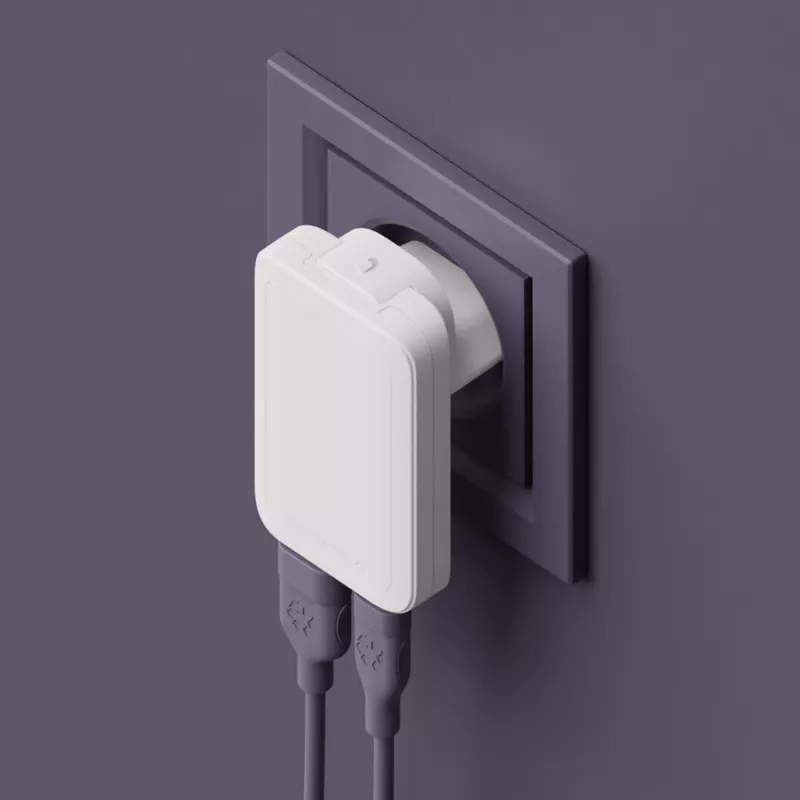 d bramante dbramante1928 Pro EU/US Slim Lādētājs — USB-C 20W + USB-A 18W, Balts, Iekštelpu AC