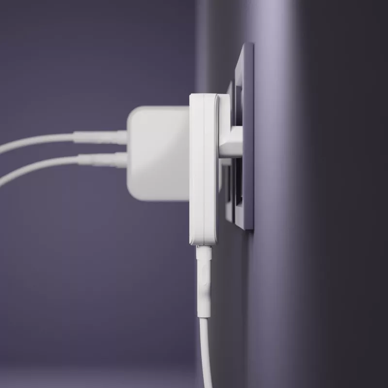 d bramante dbramante1928 Pro EU/US Slim Lādētājs — USB-C 20W + USB-A 18W, Balts, Iekštelpu AC