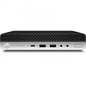 T1A HP EliteDesk 800 G4 Atjaunots Intel® Core™ i5 i5-8500T 8 GB DDR4-SDRAM 256 GB SSD Windows 11 Pro Mini PC Melns, Sudrabs