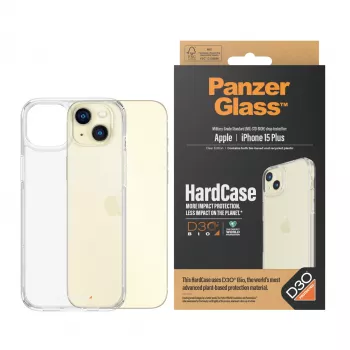 PanzerGlass® HardCase Caurspīdīgs ar D3O® iPhone 15 Plus, Vāciņš, Apple, Apple - iPhone 15 Plus, Caurspīdīgs