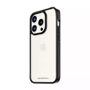 PanzerGlass ClearCase Caurspīdīgs ar Melnu Rāmi un D3O® iPhone 15 Pro