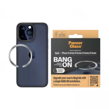 PanzerGlass Bang On MagSafe saderības gredzens iPhone 12 13 14 15 caurspīdīgs