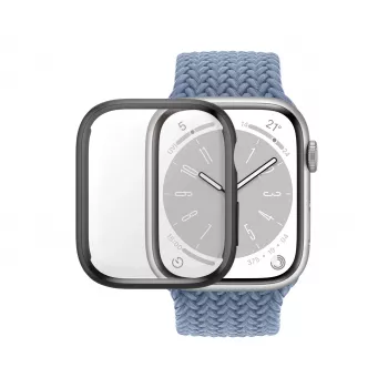PanzerGlass® pilna korpusa stikla aizsargs Apple Watch Series 9 | 8 | 7 | 41mm | Melns