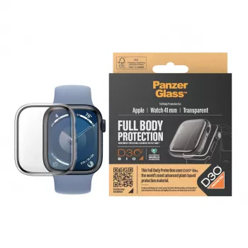 PanzerGlass pilna korpusa aizsargstikls Apple Watch Series 9 41mm caurspīdīgs