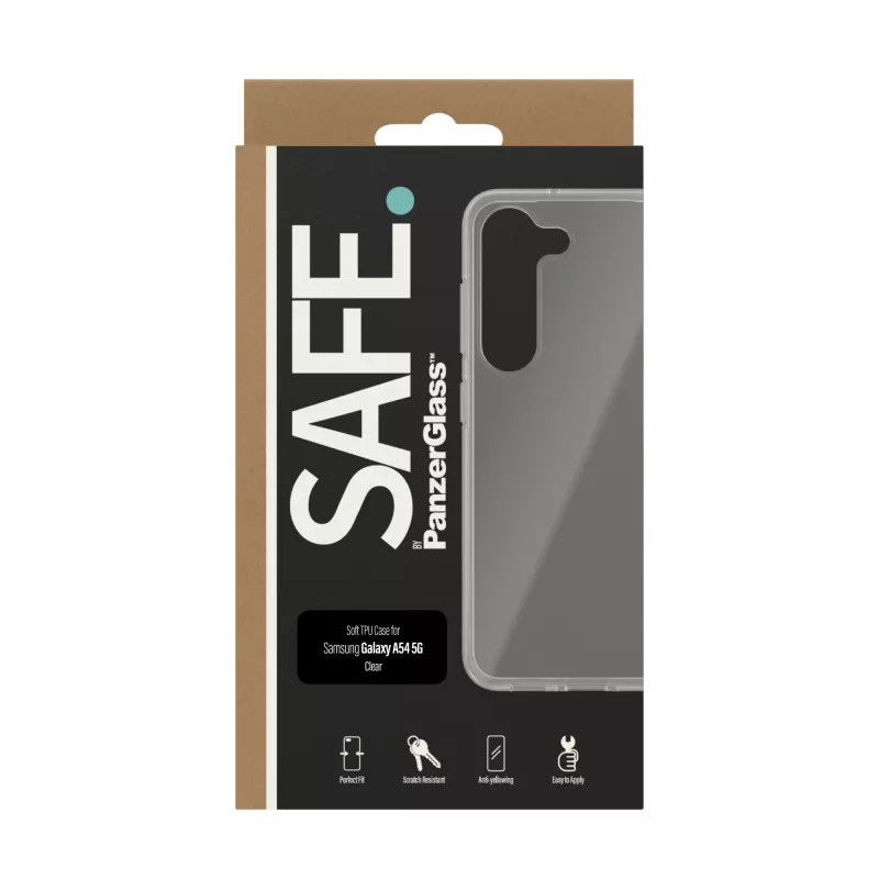 PanzerGlass SAFE. by ® TPU Maciņš Samsung Galaxy A14 | A14 5G | Caurspīdīgs