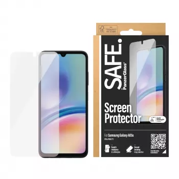 Aizsargstikls PanzerGlass Samsung Galaxy A05s Ultra-Wide Fit PET pret skrāpējumiem un triecieniem caurspīdīgs 1 gab.