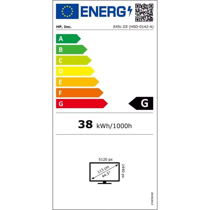 HP E45c G5 44.5 collu DQHD izliekts monitors