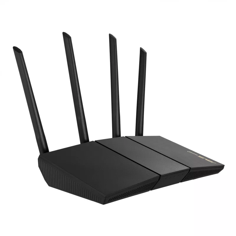 ASUS RT-AX57 bezvadu maršrutētājs Gigabit Ethernet divu joslu (2,4 GHz / 5 GHz) Melns