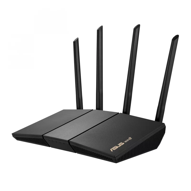 ASUS RT-AX57 bezvadu maršrutētājs Gigabit Ethernet divu joslu (2,4 GHz / 5 GHz) Melns